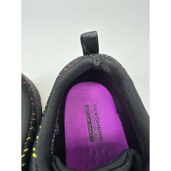 Skechers Go Walk‎ Black with Hyper Pillars Women 9 EUC Comfort Walking No Tie - Picture 7 of 7